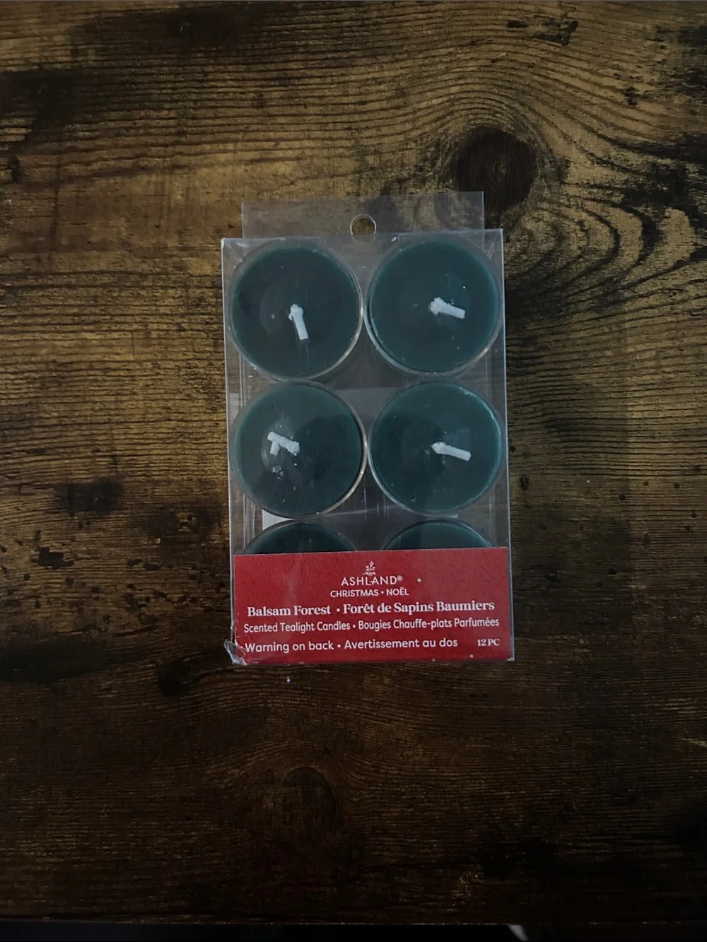 Ashland Balsam Forest Scented Tealight Candles - Green (12-Pack)